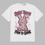 Dunk Low “Pink Red White Hahariot Shirt "Smile Through Pain to Shine" Pink Bunny Graphic Oversized T-Shirt – Vintage Streetwear