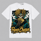 AJ4 Thunder / Tour Yellow Hahariot Shirt Paper Chaser Graphic Oversized T-Shirt – Vintage Streetwear