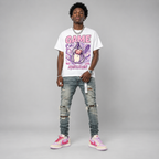 Travis Scott x AJ1 Low OG Hahariot Shirt Game Match & Win Graphic Oversized T-Shirt – Vintage Streetwear