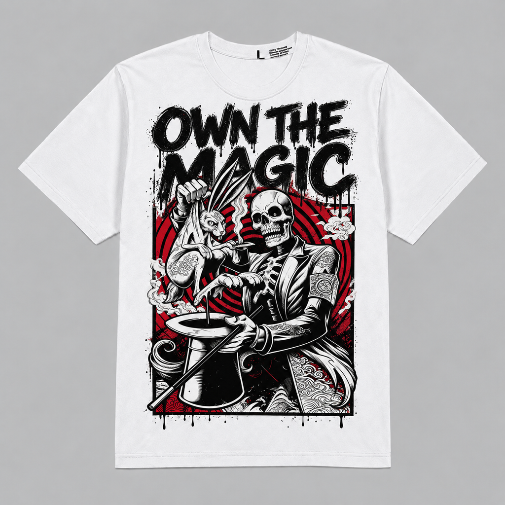 AJ1 Low 'Reverse Black Toe' Hahariot Shirt Own the Magic Graphic Oversized T-Shirt – Vintage Streetwear