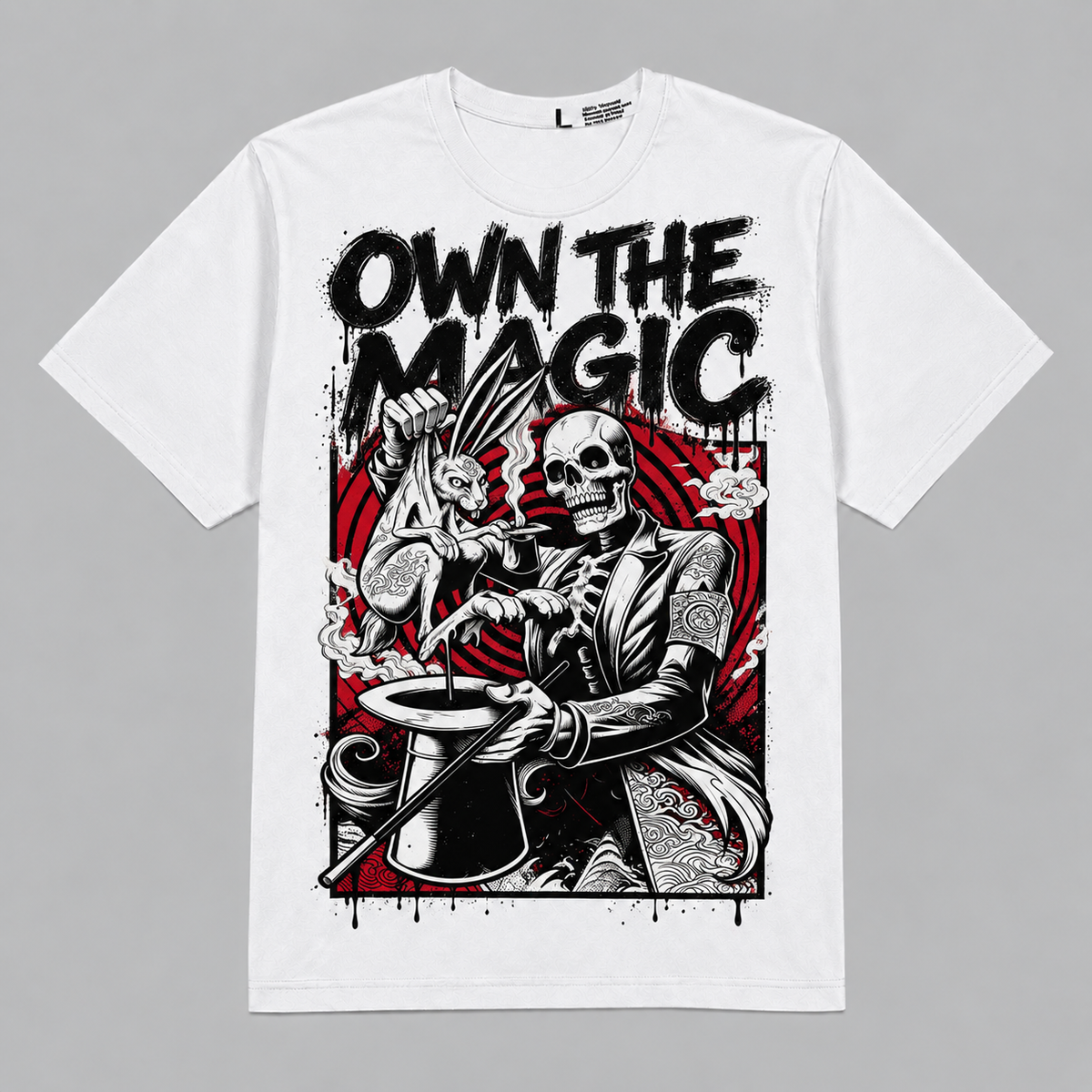 AJ1 Low 'Reverse Black Toe' Hahariot Shirt Own the Magic Graphic Oversized T-Shirt – Vintage Streetwear