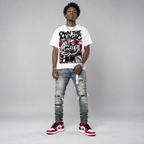 AJ1 Low 'Reverse Black Toe' Hahariot Shirt Own the Magic Graphic Oversized T-Shirt – Vintage Streetwear