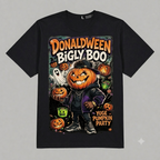 Halloween Pumpkin "Donaldween Bigly Boo" Graphic Oversized T-Shirt – Vintage Streetwear