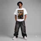 Halloween Pumpkin "Donaldween Bigly Boo" Graphic Oversized T-Shirt – Vintage Streetwear
