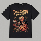 Donaldween Candy War Halloween Graphic Oversized T-Shirt – Vintage Streetwear