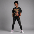 Donaldween Candy War Halloween Graphic Oversized T-Shirt – Vintage Streetwear