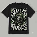 Skull & Roses Graphic Oversized T-Shirt – Vintage Streetwear