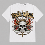 Royal Rebel Skull T-Shirt — Graphic Oversized T-Shirt – Vintage Streetwear