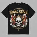 Royal Rebel Skull T-Shirt — Graphic Oversized T-Shirt – Vintage Streetwear