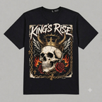 Skull Crown "King's Rise" Graphic Oversized T-Shirt – Vintage Streetwear