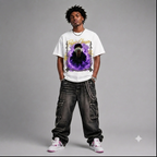 'Paper Chaser' Skull Rapper Graphic Oversized T-Shirt – Vintage Streetwear