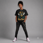 "Paper Chaser" Skull Money Graphic Oversized T-Shirt – Vintage Streetwear