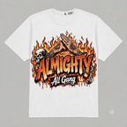 Almighty All Gang Flame Graphic Oversized T-Shirt – Vintage Streetwear
