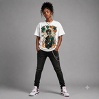 'Souls' Flaming Skull Graphic Oversized T-Shirt – Vintage Streetwear