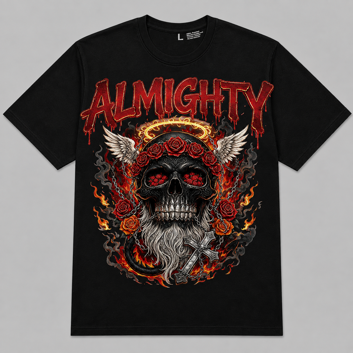 Almighty Skull Sports Jersey — Men's Graphic Athletic Tee
